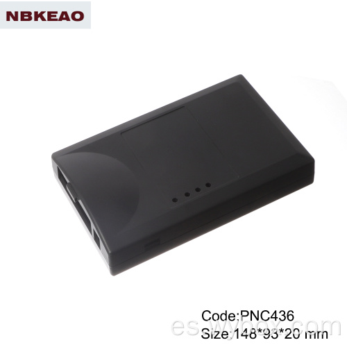 Caja de plástico de caja de plástico abs de red moderna wifi para electrónica caja de enrutador personalizada PNC436 con IP54